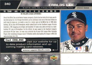 1999 Upper Deck #340 Carlos Lee Back