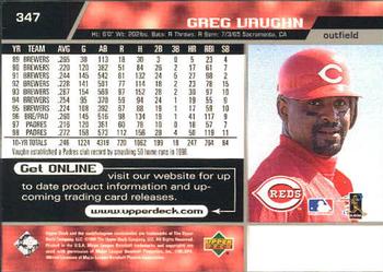 1999 Upper Deck #347 Greg Vaughn Back