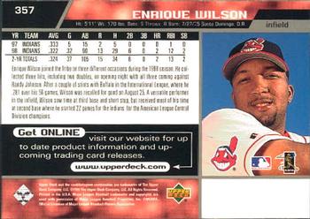 1999 Upper Deck #357 Enrique Wilson Back