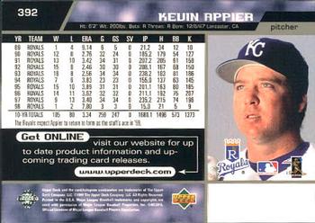 1999 Upper Deck #392 Kevin Appier Back