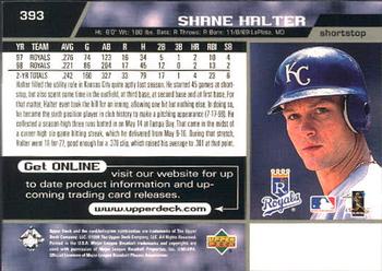 1999 Upper Deck #393 Shane Halter Back
