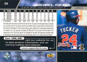 1999 Upper Deck #39 Michael Tucker Back