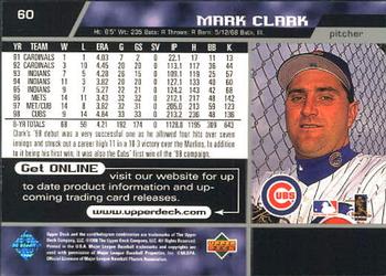 1999 Upper Deck #60 Mark Clark Back