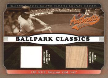 2002 Fleer Authentix - Ballpark Classics Memorabilia #BC-JR Jim Rice Front