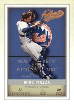 2002 Fleer Authentix - Front Row #31 Mike Piazza  Front