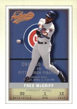 2002 Fleer Authentix - Front Row #76 Fred McGriff  Front