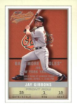 2002 Fleer Authentix - Front Row #79 Jay Gibbons  Front