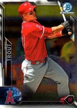 2016 Bowman Chrome - Refractor #1 Mike Trout Front