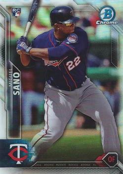2016 Bowman Chrome - Refractor #27 Miguel Sano Front
