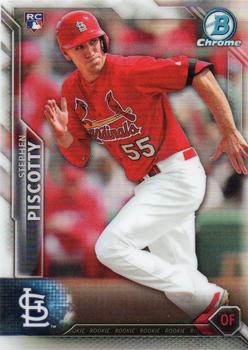 2016 Bowman Chrome - Refractor #48 Stephen Piscotty Front