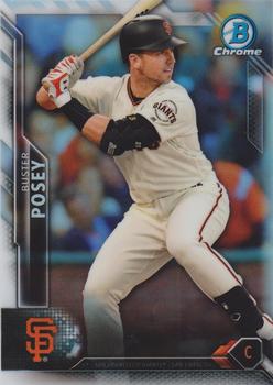 2016 Bowman Chrome - Refractor #54 Buster Posey Front