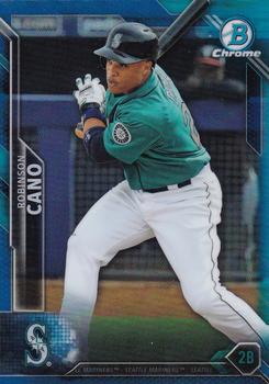 2016 Bowman Chrome - Blue Refractor #34 Robinson Cano Front