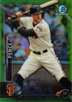 2016 Bowman Chrome - Green Refractor #12 Hunter Pence Front