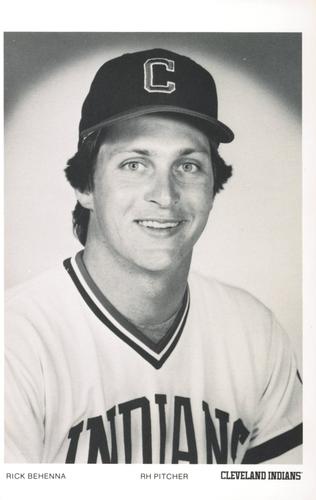 1985 Cleveland Indians Photocards #NNO Rick Behenna Front