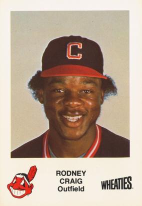 1982 Wheaties Cleveland Indians #NNO Rodney Craig Front