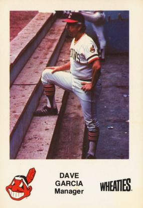 1982 Wheaties Cleveland Indians #NNO Dave Garcia Front