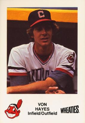 1982 Wheaties Cleveland Indians #NNO Von Hayes Front