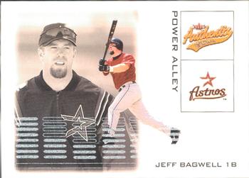 2002 Fleer Authentix - Power Alley #11PA Jeff Bagwell  Front