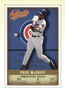 2002 Fleer Authentix - Second Row #76 Fred McGriff  Front