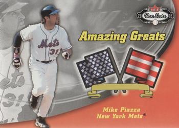 2002 Fleer Box Score - Amazing Greats #3AG Mike Piazza  Front