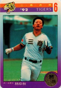 1992 Chu Tung Mercuries Tigers #24 Chung-Chiu Lin Front