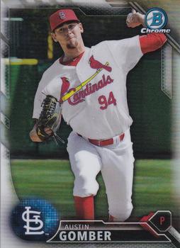 2016 Bowman Chrome - Prospects Refractor #BCP162 Austin Gomber Front