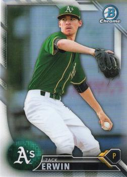 2016 Bowman Chrome - Prospects Refractor #BCP223 Zack Erwin Front