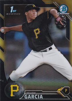 2016 Bowman Chrome - Prospects Black & Gold #BCP156 Yeudy Garcia Front