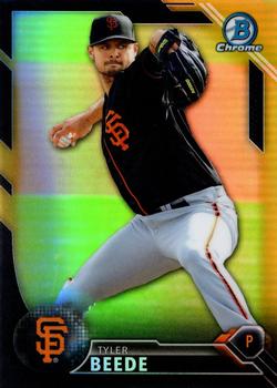 2016 Bowman Chrome - Prospects Black & Gold #BCP211 Tyler Beede Front