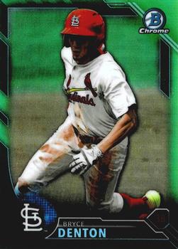 2016 Bowman Chrome - Prospects Green Refractor #BCP245 Bryce Denton Front