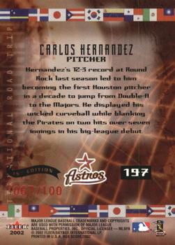 2002 Fleer Box Score - First Edition #197 Carlos Hernandez Back