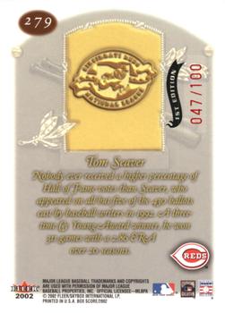 2002 Fleer Box Score - First Edition #279 Tom Seaver Back