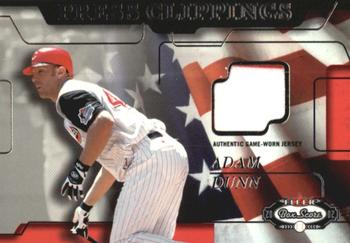 2002 Fleer Box Score - Press Clippings Game Used #NNO Adam Dunn Front