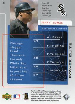 1999 Upper Deck Challengers for 70 #8 Frank Thomas Back