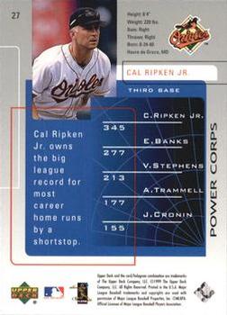 1999 Upper Deck Challengers for 70 #27 Cal Ripken Jr. Back