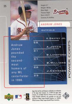 1999 Upper Deck Challengers for 70 #35 Andruw Jones Back