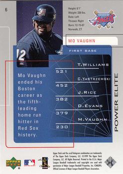 1999 Upper Deck Challengers for 70 #6 Mo Vaughn Back
