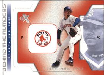 2002 Fleer E-X - Behind the Numbers #6 BN Pedro Martinez  Front