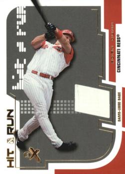 2002 Fleer E-X - Hit and Run Game Base #NNO Adam Dunn  Front