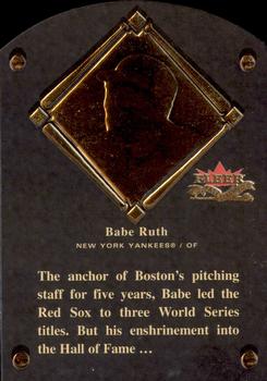 2002 Fleer Fall Classic - HOF Plaque #1 HF Babe Ruth Front