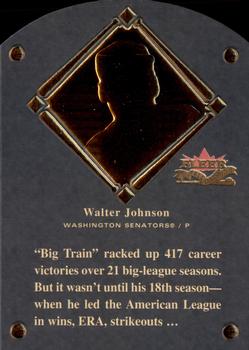 2002 Fleer Fall Classic - HOF Plaque #5 HF Walter Johnson Front