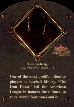 2002 Fleer Fall Classic - HOF Plaque #9 HF Lou Gehrig Front