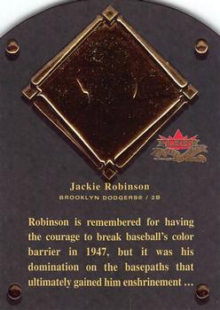 2002 Fleer Fall Classic - HOF Plaque #11 HF Jackie Robinson Front