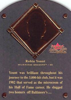 2002 Fleer Fall Classic - HOF Plaque #28 HF Robin Yount Front
