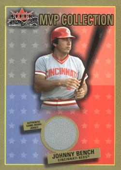 2002 Fleer Fall Classic - MVP Collection Game Used #NNO Johnny Bench Front