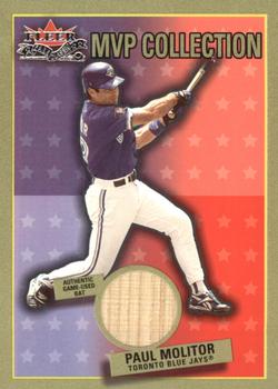 2002 Fleer Fall Classic - MVP Collection Game Used #NNO Paul Molitor Front