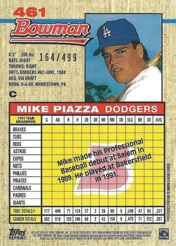 2016 Bowman Chrome - Refractors That Never Were #RTNW-MP Mike Piazza Back
