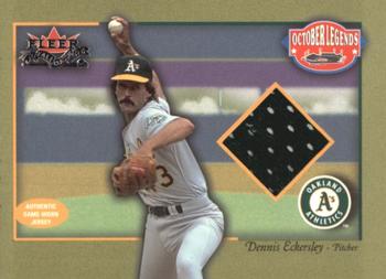 2002 Fleer Fall Classic - October Legends Game Used #NNO Dennis Eckersley Front