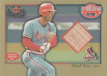 2002 Fleer Fall Classic - October Legends Game Used #NNO Darrell Porter Front