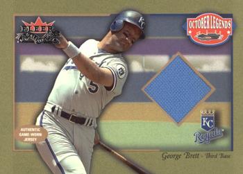 2002 Fleer Fall Classic - October Legends Game Used #NNO George Brett Front
